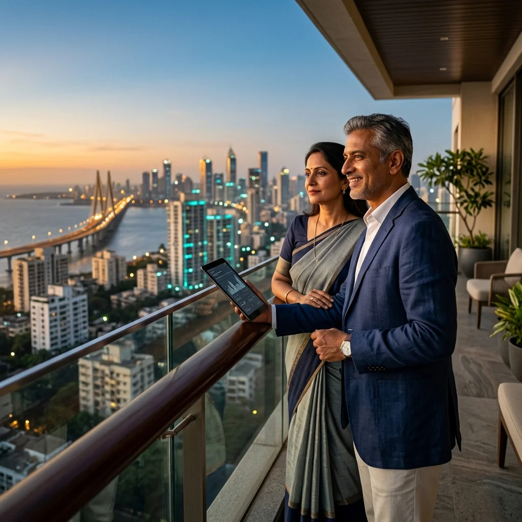 NRI couple reviewing their UK pension transfer to India with a QROPS adviser